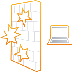Put end-user devices behind a potent firewall
