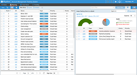 Crie o escopo e planeje seus sprints rapidamente